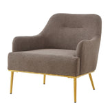 Modern Elegance Accent Chair with Curved Backrest