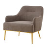Modern Elegance Accent Chair with Curved Backrest