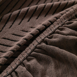 High Stretch Chevron Sofa Cover, Soft Washable Textured Jacquard Slipcover for Couch