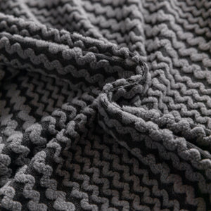 Modern Textured Stretch Sofa Cover, Plush Fleece Sofa Slipcover with 3D Stripe Texture