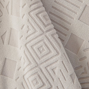 High Stretch Embossed Geometric Slipcover for Couch, Cozy Plush Fleece Couch Cover