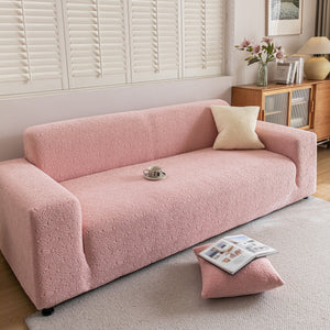 High Elastic Floral Couch Slipcover, Jacquard Stretch Non-Slip Furniture Protector