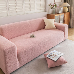 High Elastic Floral Couch Slipcover, Jacquard Stretch Non-Slip Furniture Protector