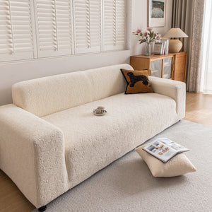 High Elastic Floral Couch Slipcover, Jacquard Stretch Non-Slip Furniture Protector