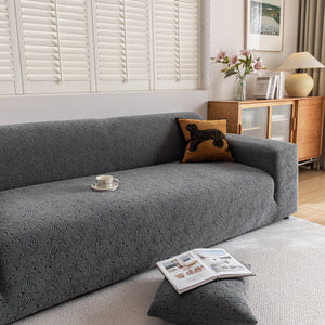 High Elastic Floral Couch Slipcover, Jacquard Stretch Non-Slip Furniture Protector