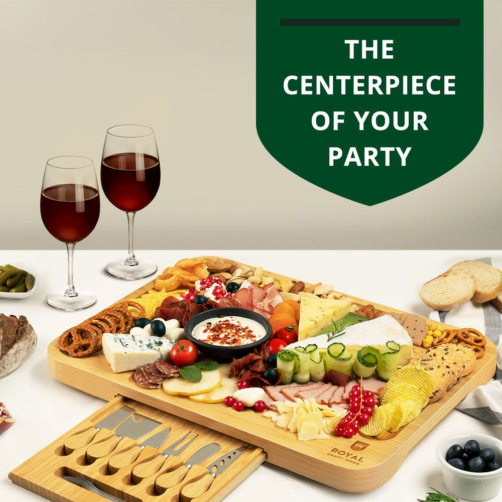 Cheese Board XXL with Cutlery Set