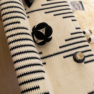 Jacquard Fleece Throw Blanket for Couch Plush Fuzzy Cozy Soft Blankets and Throws for Sofa