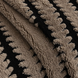 Jacquard Fleece Throw Blanket for Couch Plush Fuzzy Cozy Soft Blankets and Throws for Sofa