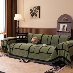 Modern Geometric Sofa Cover Decorative Couch Throw Blanket Furniture Protector