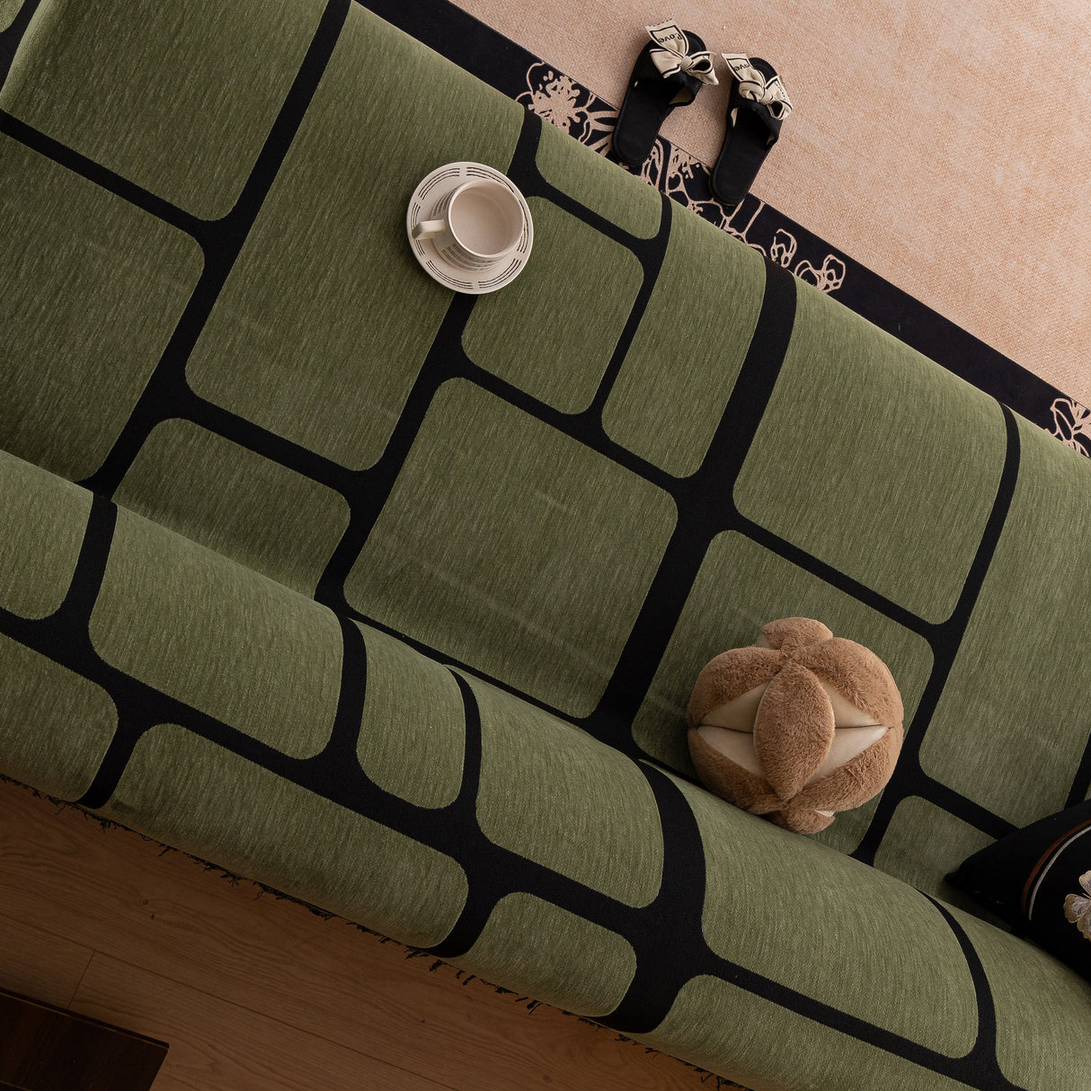 Modern Geometric Sofa Cover Decorative Couch Throw Blanket Furniture Protector