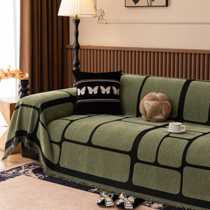 Modern Geometric Sofa Cover Decorative Couch Throw Blanket Furniture Protector