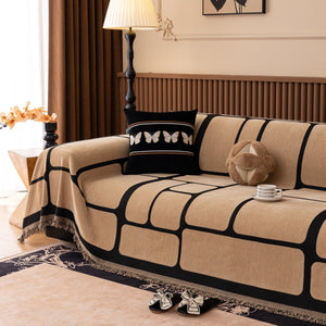 Modern Geometric Sofa Cover Decorative Couch Throw Blanket Furniture Protector
