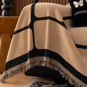 Modern Geometric Sofa Cover Decorative Couch Throw Blanket Furniture Protector