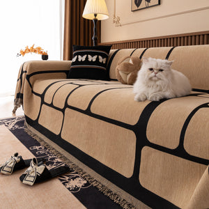 Modern Geometric Sofa Cover Decorative Couch Throw Blanket Furniture Protector
