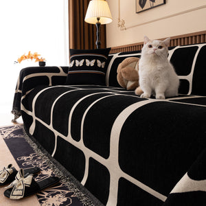 Modern Geometric Sofa Cover Decorative Couch Throw Blanket Furniture Protector