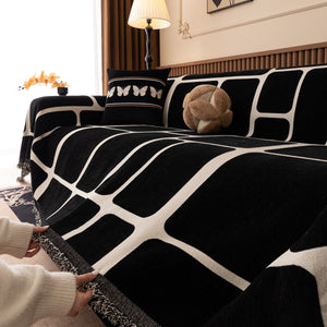 Modern Geometric Sofa Cover Decorative Couch Throw Blanket Furniture Protector