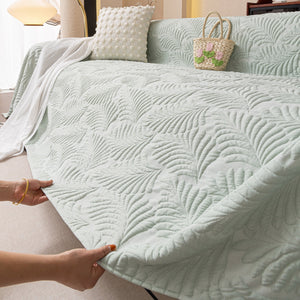 Cooling Quilted Non-Slip Furniture Protector for Pets & Kids, Washable Sofa Slipcover