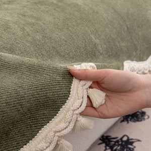 Chenille Sofa Cover Towel – Non-Slip, Washable Pets Couch Protector with Tassels