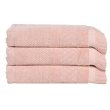 Cotton Geometric Jacquard Absorbent Bath Towel Set of 3 - Bath Towel by Superior Brand