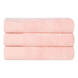 Rayon from Bamboo Eco-Friendly Fluffy Soft Solid Bath Towel Set of 3 - Bath Towel by Superior Brand