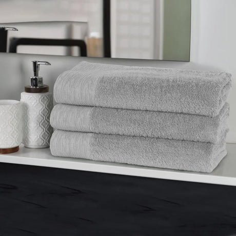 Rayon from Bamboo Eco-Friendly Fluffy Soft Solid Bath Towel Set of 3 - Bath Towel by Superior Brand