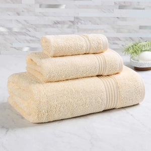 Heritage Egyptian Cotton Plush 3 Piece Absorbent Luxury Towel Set