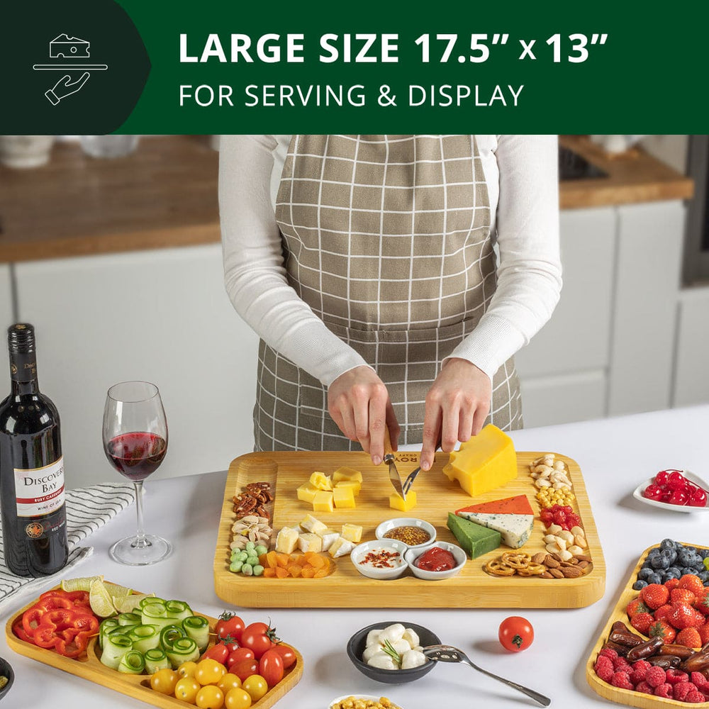 Cheese Board Set with Side Trays