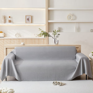 Cooling Comfy Throw Sofa Cover, Textured & Breathable, Multi-Use Decorative Couch Covers for Summer