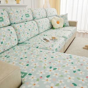 Stretch Individual Cushion Slipcovers, Furniture Protector with Elastic Bottom, Couch Cover Replacement