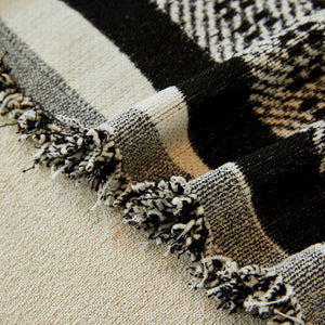Reversible Herringbone Sofa Cover, 2-in-1 Classic British Throw Blanket for Couch