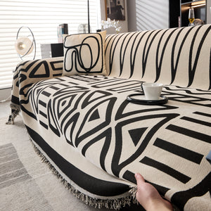 Boho Chenille Sofa Throw Covers Sectional Sofa Couch Cover Sofa Protector Covers