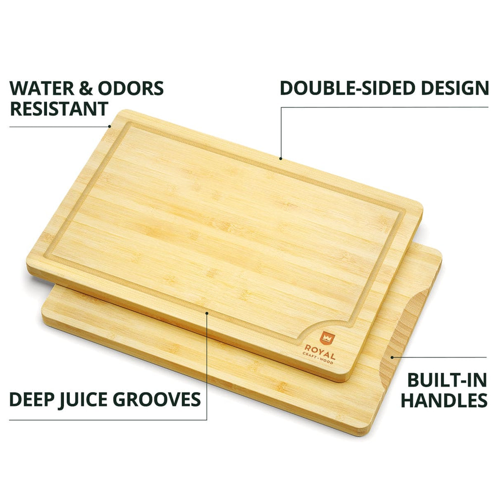 Cutting Board Set of 2, Bamboo