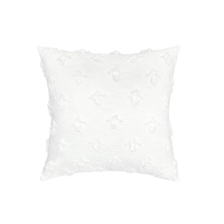 18''x18'' Tufted Floral 100% cotton Throw Pillow | 7 Colors – Textured Daisy Stitch Design | Boho Chic Couch & Bedroom Accent | Insert Included