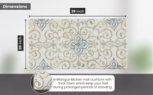 20"x39" Anti-Fatigue Embossed Floor Mat (Rustic Medallion)