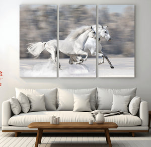The White Horses Wall Art, Framed White Horses Wall Art