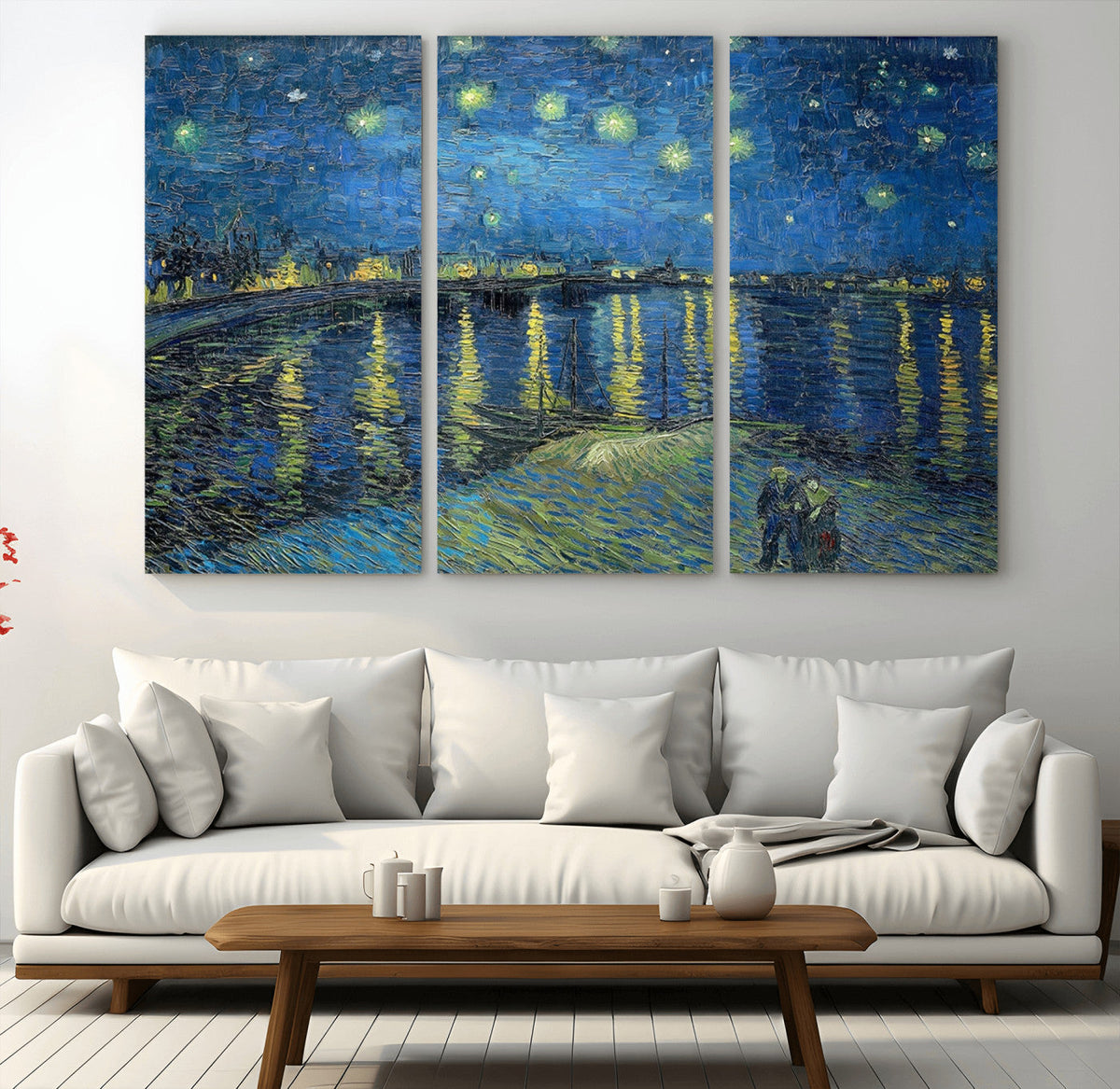 Vincent van Gogh Starry Night over the Rhone Abstract Wall