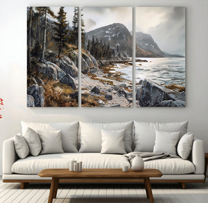 Serene Coastal View of Acadia National Park - Stunning