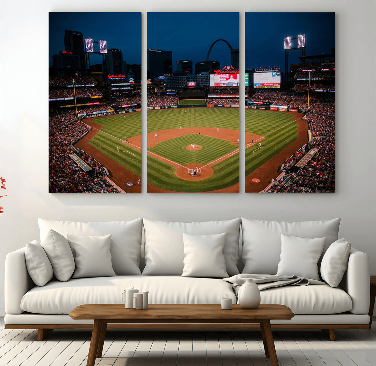 St. Louis Cardinals Baseball Team Print - Busch Stadium Wall