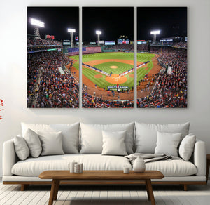 Fenway Park Wall Art Canvas Print | Large Baseball Stadium