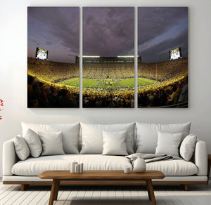Michigan Wolverines Print - Michigan Stadium Wall Art Canvas