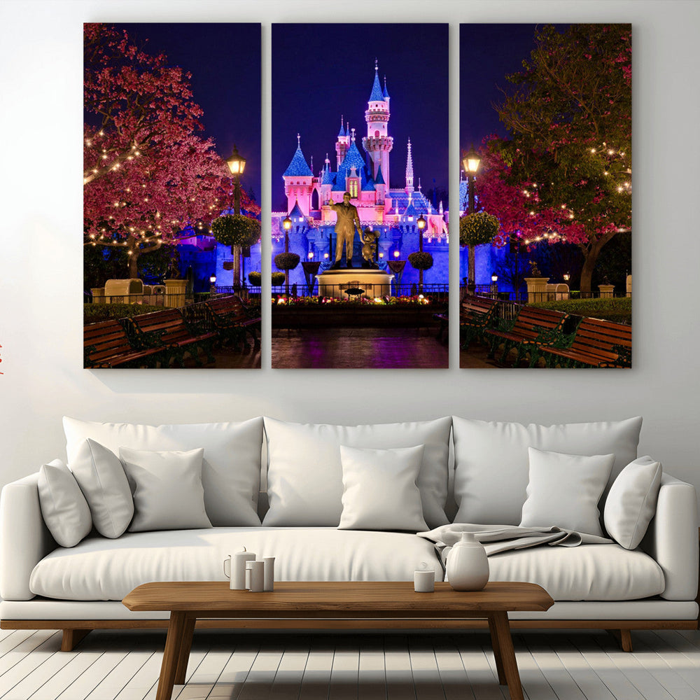 Castle Large Wall Art Disney Magic Kingdom Kids Room Decor -