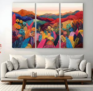 YAYOI KUSAMA Abstract Print - Landscape Canvas Wall Art