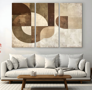 Wabi Sabi Geometric Wall Art | Abstract Modern Minimalist