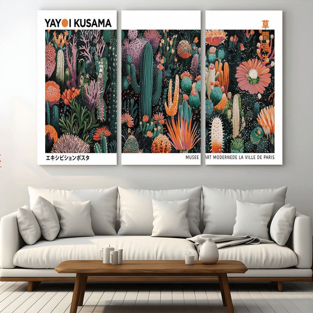 Modern Japanese Wall Art Canvas Print – Framed Abstract
