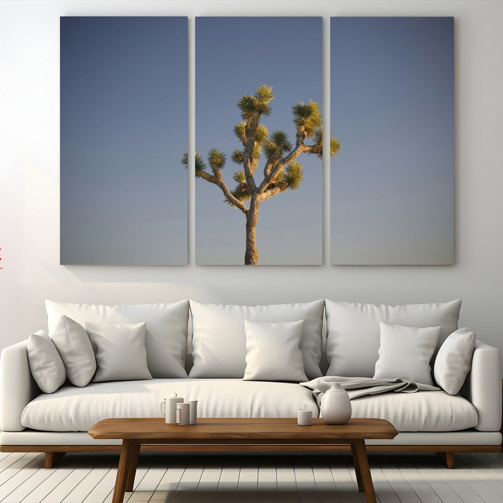 Joshua Tree Wall Art Canvas Print – Framed Southwestern