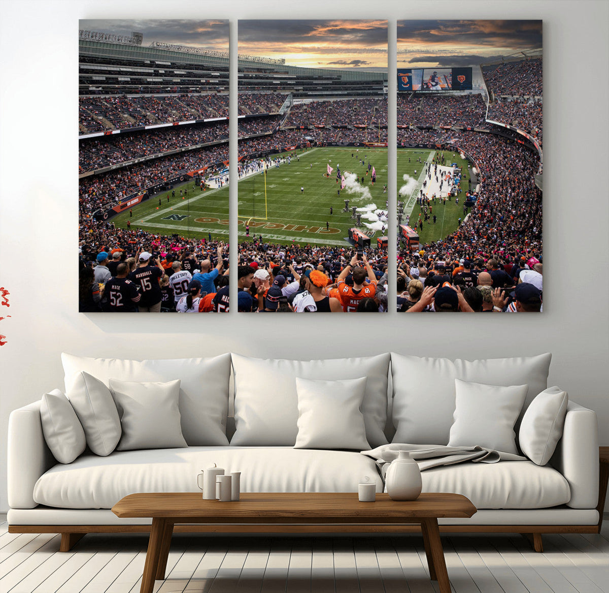 Chicago Bears Soldiers Field Wall Art Canvas Print – Framed