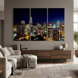 Atlanta Skyline Wall Art Canvas Print – Modern Cityscape