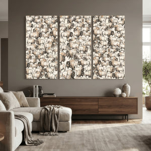 American Bison Canvas Print - Abstract Buffalo Wall Art