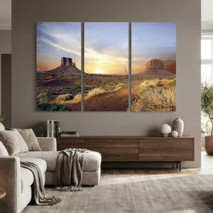 Monument Valley Desert Wall Art Canvas Print, Southwest