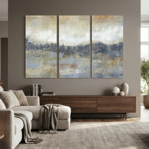 Abstract Neutral Landscape Painting Wall Art
